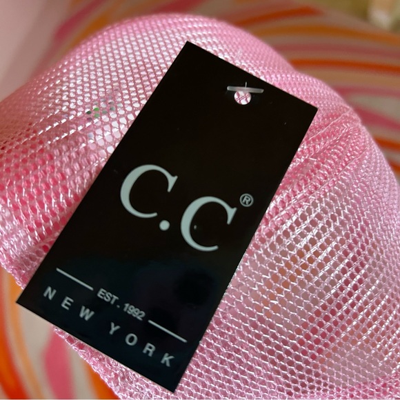 CC Beanie Light Pink Trucker Hat with Custom Embroidery “Pool Hair Don’t Care” - Picture 6 of 7